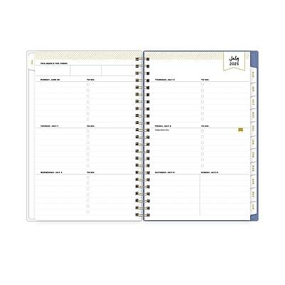 Alt View 2. Day Designer for Blue Sky - 2025-2026 Day Designer for Blue Sky Climbing Floral 5" x 8" Academic Year Weekly & Monthly Planner, Plastic Cover - Multicolor.