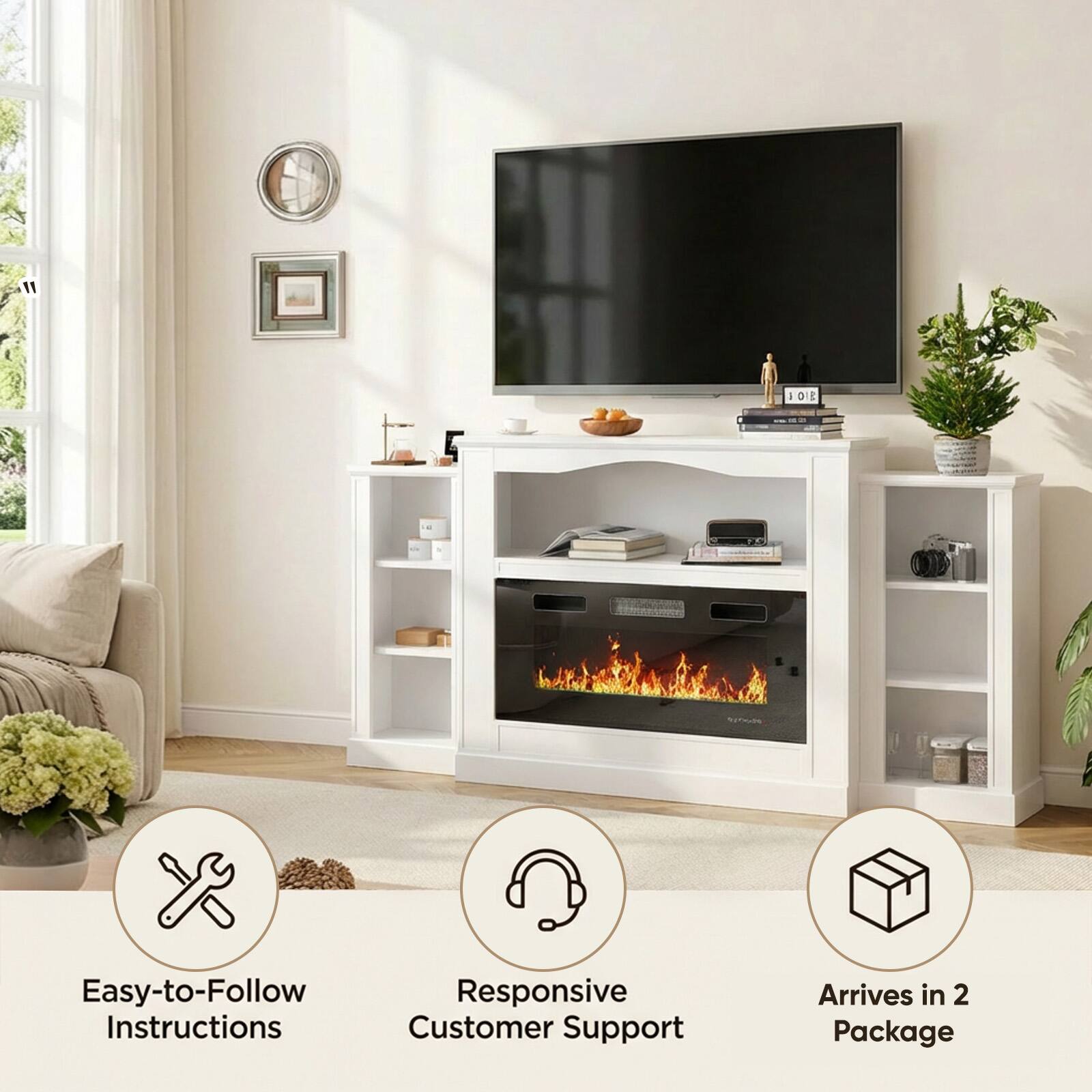 Easy-to-Follow Instructions  
Responsive Customer Support  
Arrives in 2 Package