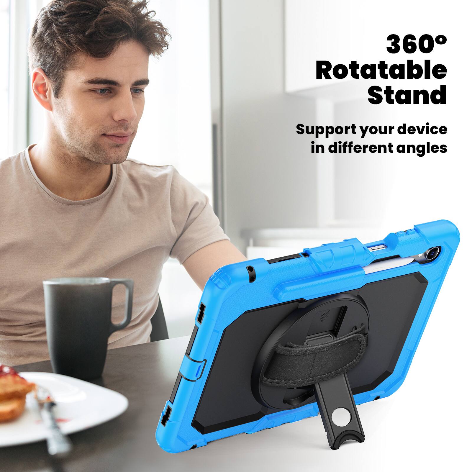 360° Rotatable Stand  
Support your device in different angles