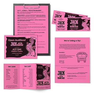 **ACT 1, SCENE 3 - "OUT IN THE MEADOW"**

**Open Auditions!**
**JACK and the BEANSTALK**
**ACT ONE**
**Children's Theatre**

**We're taking a trip!**
**JACK and the BEANSTALK**

**THE CREW**
**THE CAST**

**ACT ONE**

**JACK and the BEANSTALK**