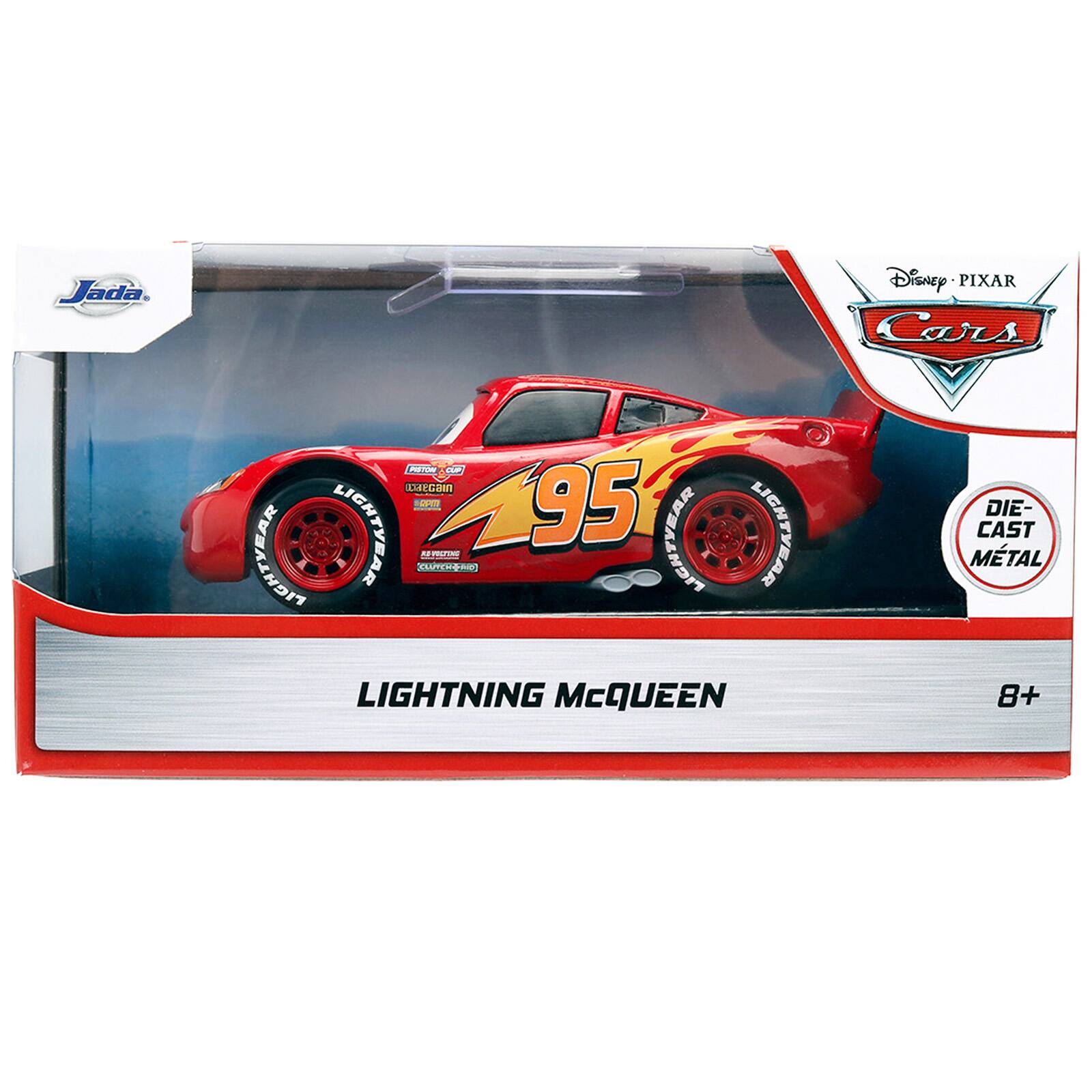 Jada  
POSTON CUP CAMEGAIN LOAN 95 LIGHTYEAR LIGHTYEAR CLUTCHIPRIC) RD-VOCPING LIGHTVEAR LIGHTYEAR LIGHTNING McQUEEN  
Disney PIXAR Cars DIE- CAST MTAL 8+