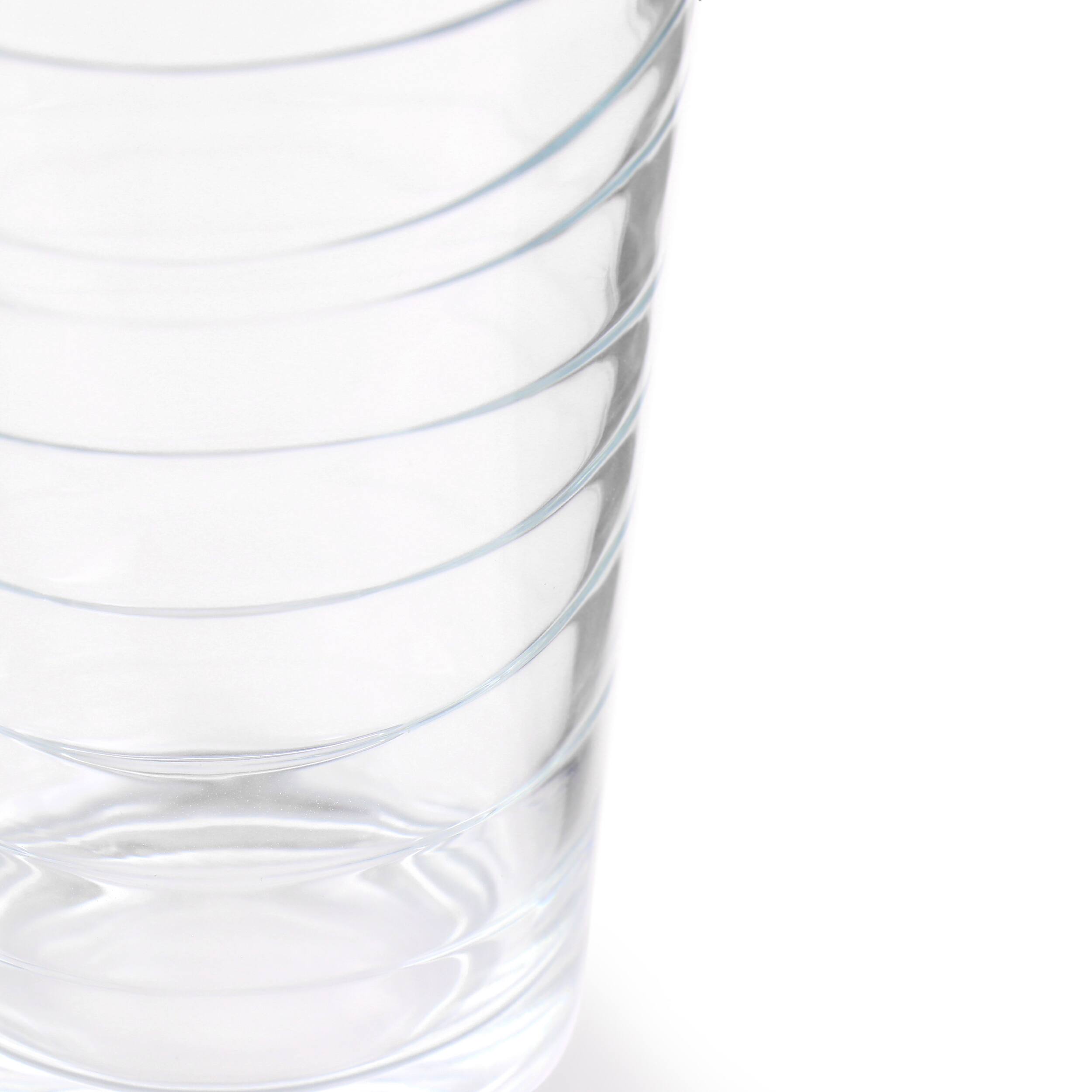 Gibson - Home 4 Piece 16 Ounce Swirl Glass Tumbler Set - Clear - Thumbnail 5