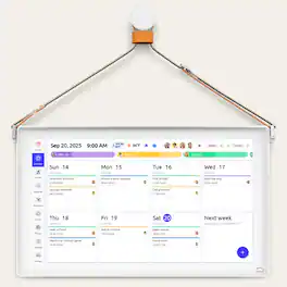 Everblog - 21.5" Smart Digital Family Calendar Display with Touchscreen, WiFi, Chore Chart & Photo Frame - White