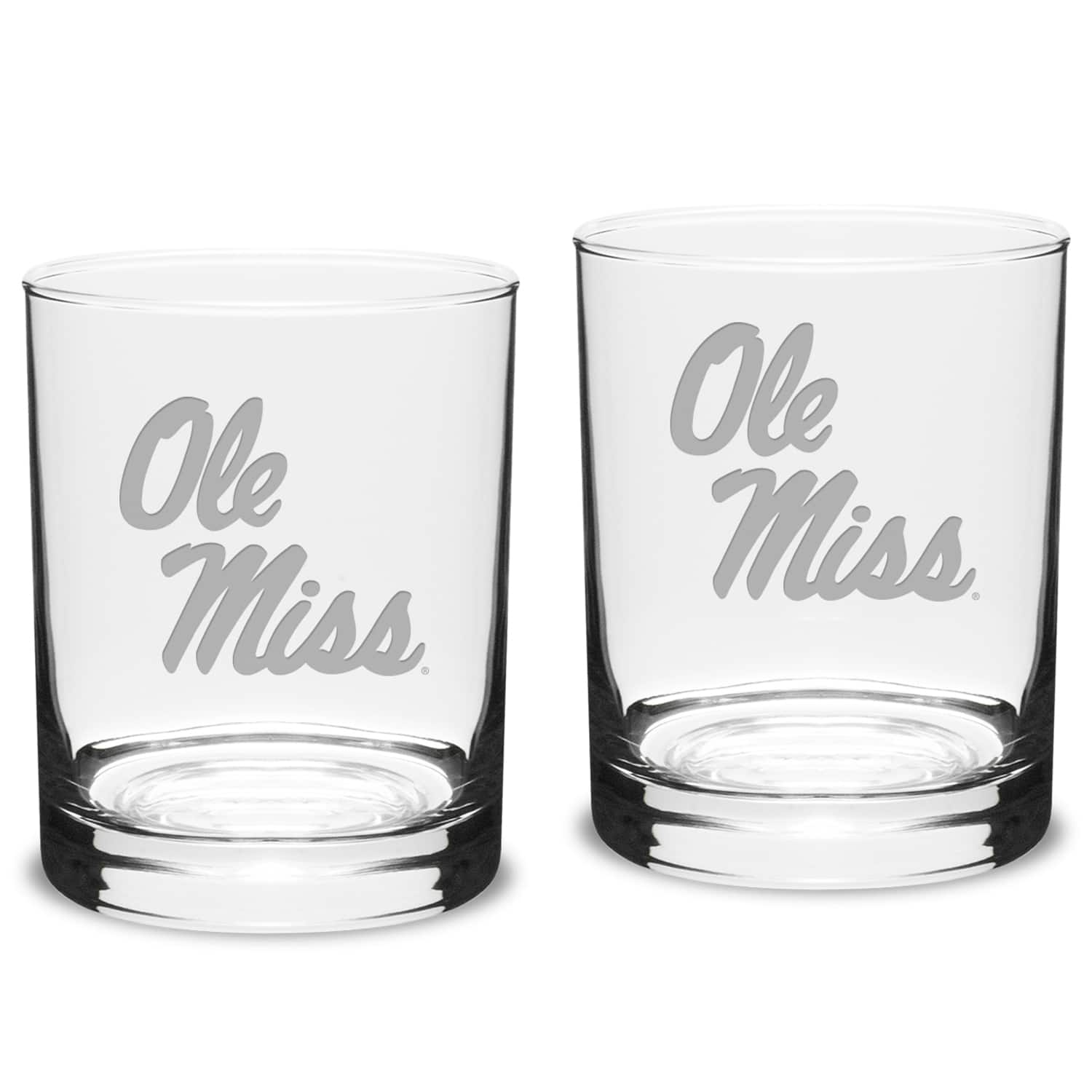 Photos - Glass Classic Jardine - Ole Miss Rebels 2-Piece 14oz.  Double Old-Fashioned  Set - Multicolor 4397233 