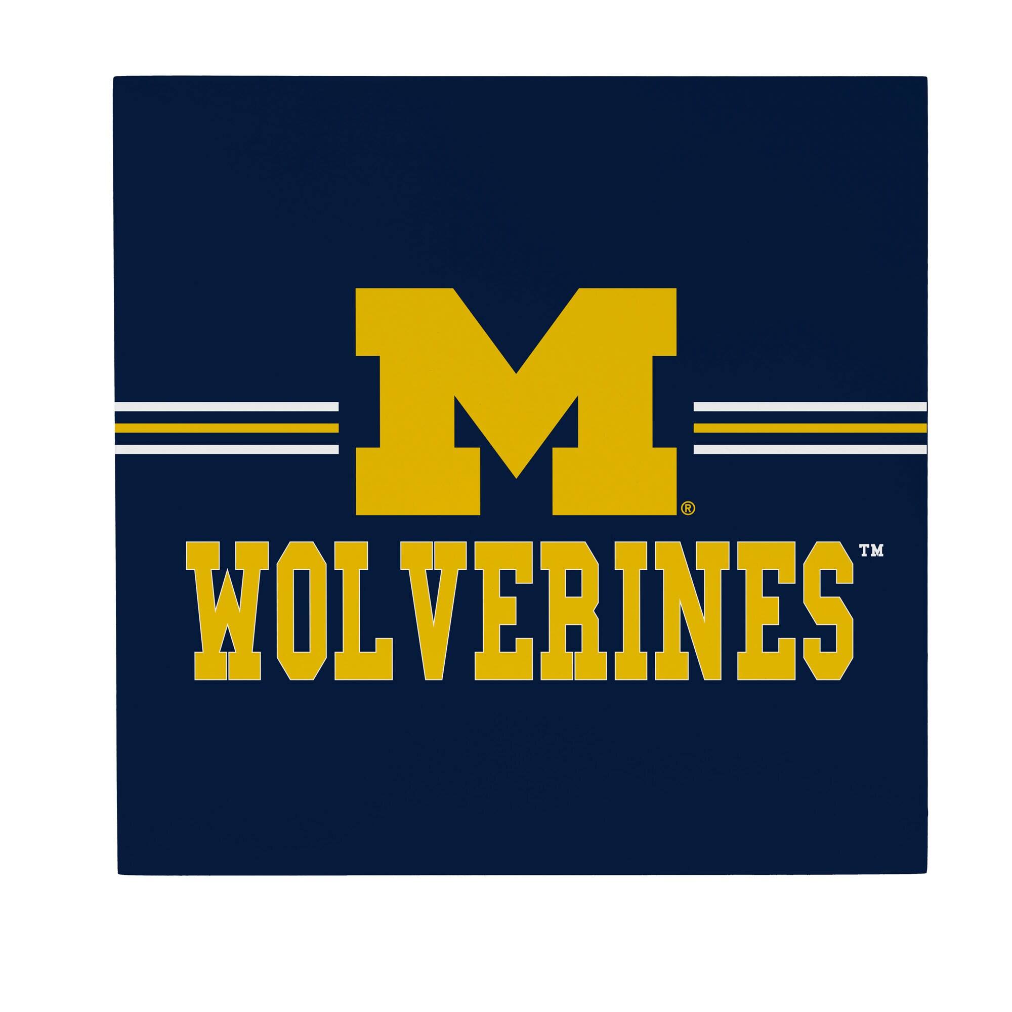 Evergreen Enterprises - Michigan Wolverines 12" x 12" Wood Wall Sign - Multicolor