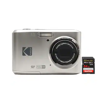 4X WIDE KODAK SP FULL HD XC Aspheric Zoom PIXPRO Lens 4X AXWIDE 27-108mm WIDE 1:3.0-6.6 27-108mm (Equivalent) Sand Extreme PRO 200 MBN d3 64 GB SanDisk