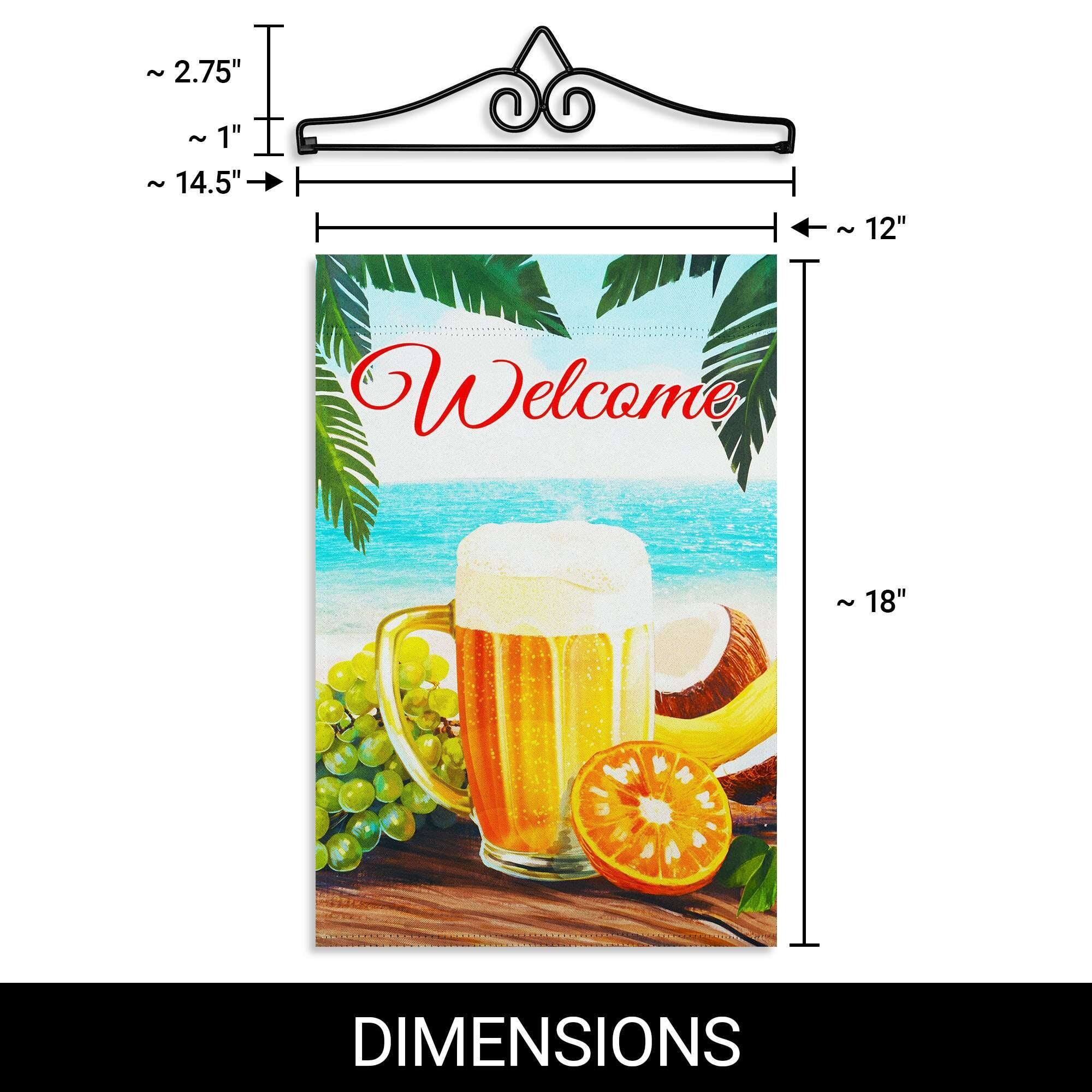 - ~ 2.75" 
- ~ 1" 
- ~ 14.5" 
- ~ 12" 
- ~ 18" 

Welcome

DIMENSIONS