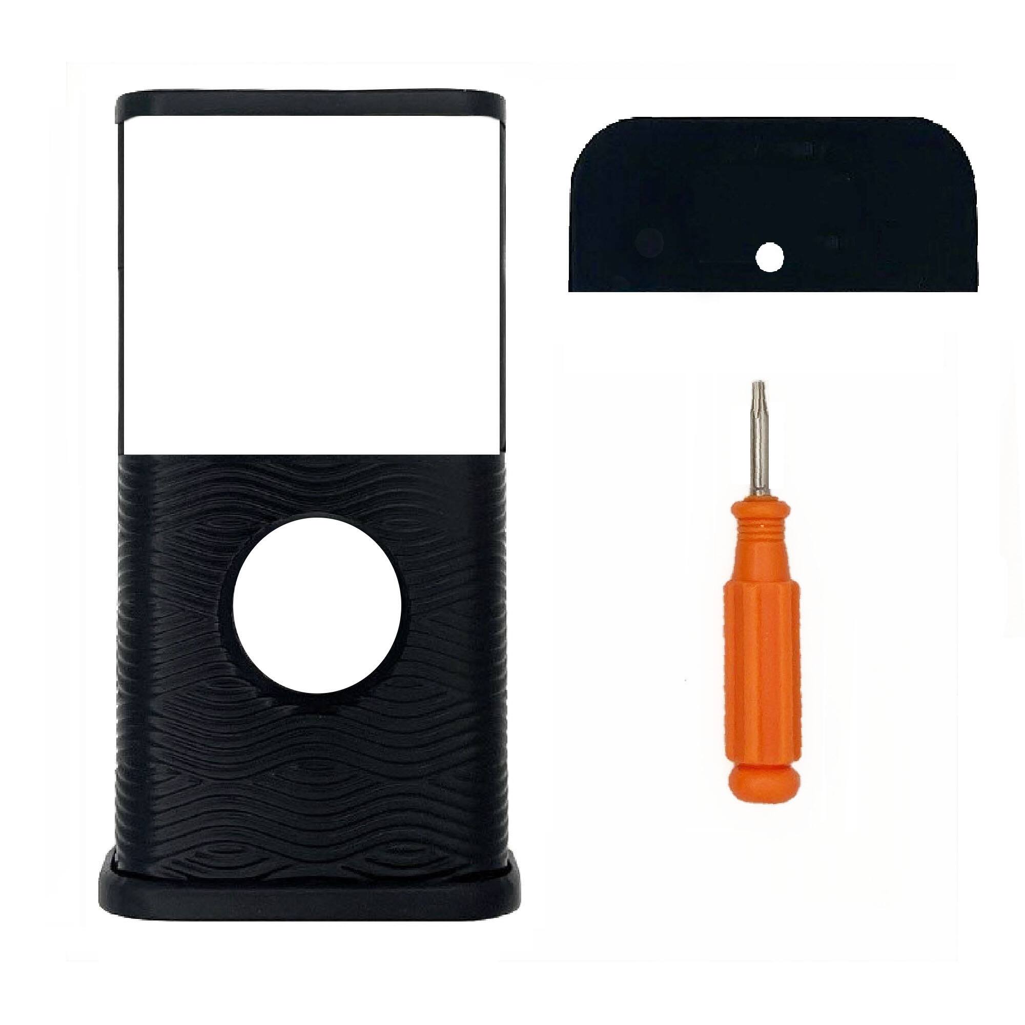 Back. Michael Healy - Waves Video Doorbell Cover (Ring 3, 3 Plus, 4, Battery Plus and Battery Pro) - Matte Black.