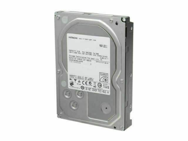 HITACHI MAR-2011  
CAPACITY: 318 GB  
LBA: 603,552,000  
SECTORS: 16,383/16/63  
MLC: H5AG  
RATED SPEED: 7200 RPM  
SATA 6 Gb/s  
DO NOT COVER THIS HOLE  
WARRANTY VOID IF ANY LABEL IS REMOVED OR TAMPERED WITH