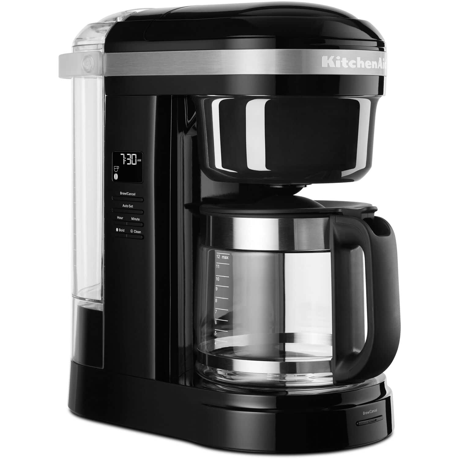 KitchenAid
7:30 AM
Brew Cancel
Auto Set
Hour
Minute
12 max
11
10
9
8
7
6
Brew Cancel