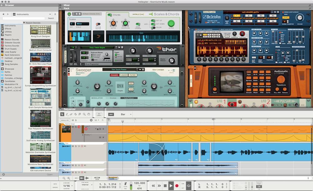 Alt View 15. Propellerhead - Reason 11 Suite.