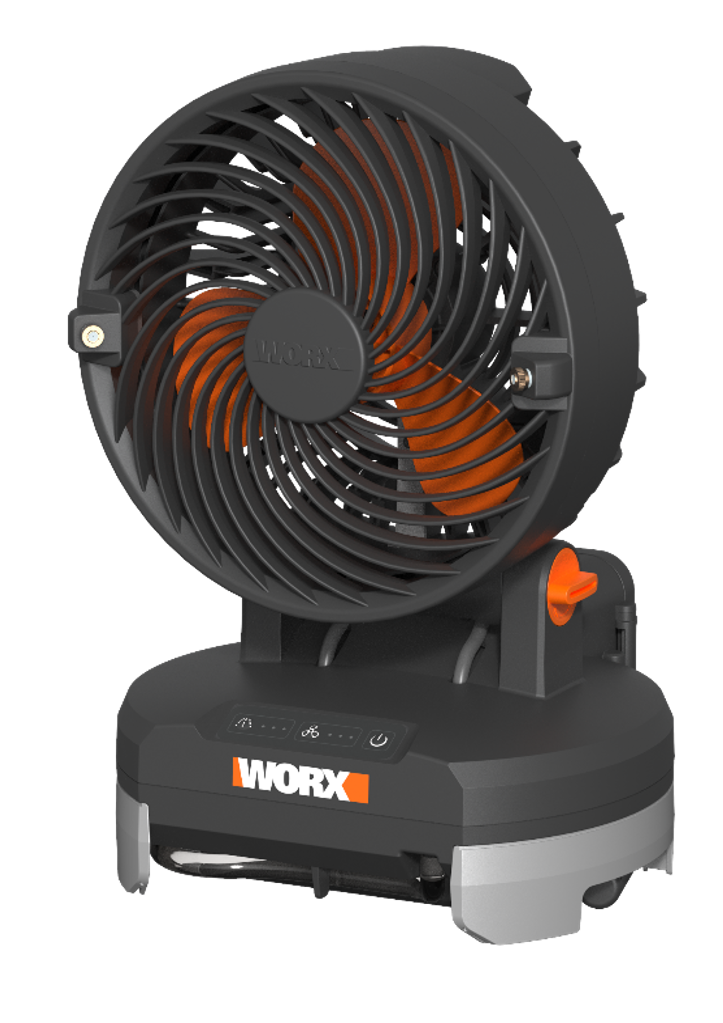 WORX - WX097L.9 20V Misting Fan - Black - Front_Zoom