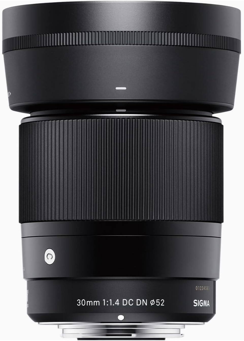 01234581  
30mm 1:1.4 DC DN 52  
SIGMA