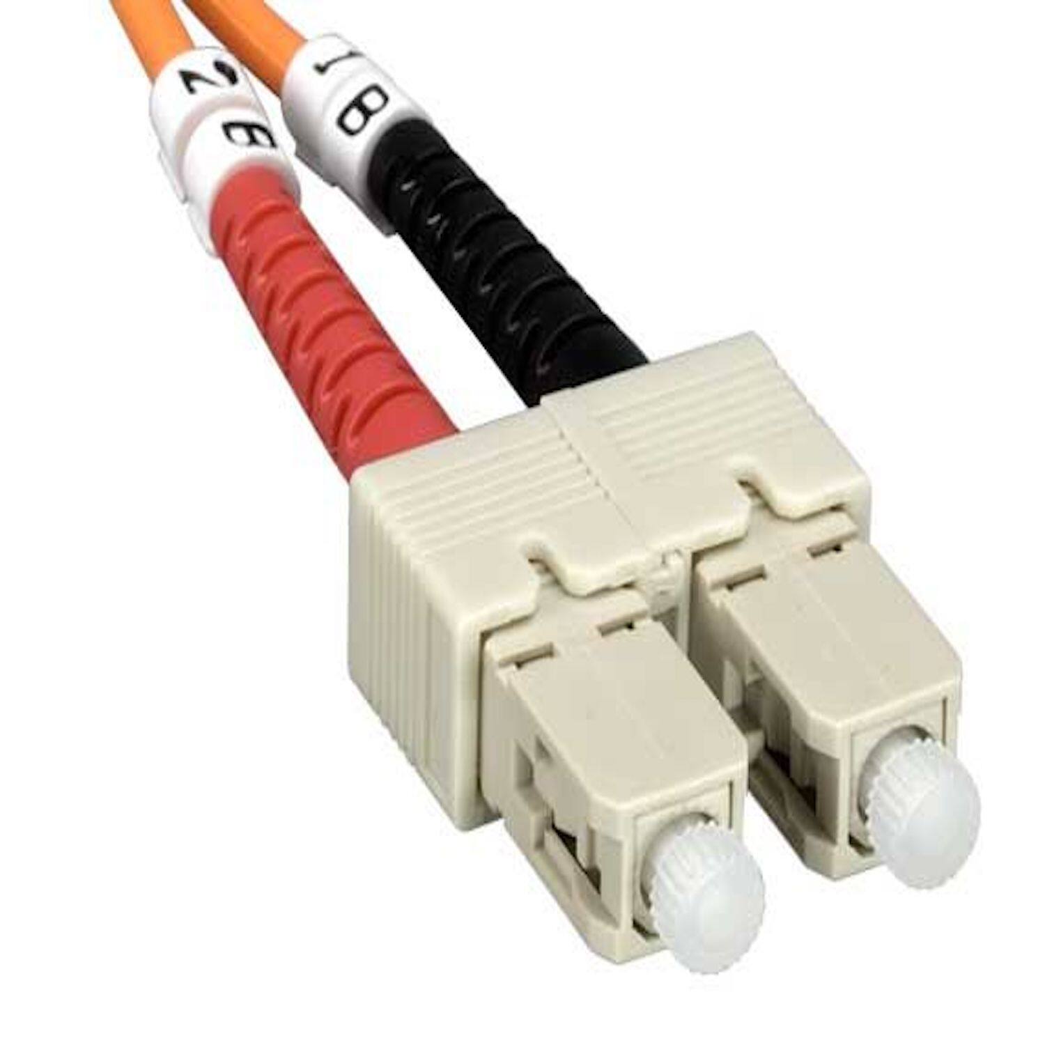 Sanoxy - 3m LC/SC Duplex 62.5/125 Multimode OM1 Fiber Optic Cable - Orange