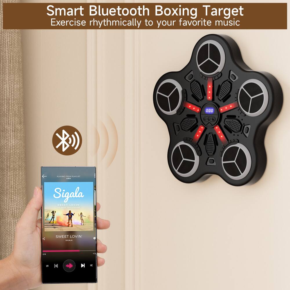 Smart Bluetooth Boxing Target  
Exercise rhythmically to your favorite music  

Sigala  
SWEET LOVIN'