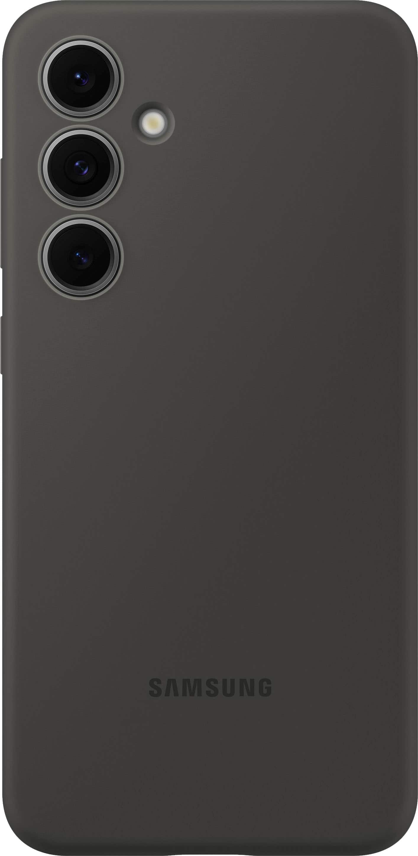Samsung - Galaxy S24 FE Silicone Case - Black - Front_Zoom