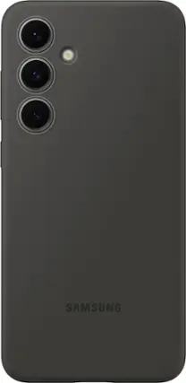 Front. Samsung - Galaxy S24 FE Silicone Case - Black.