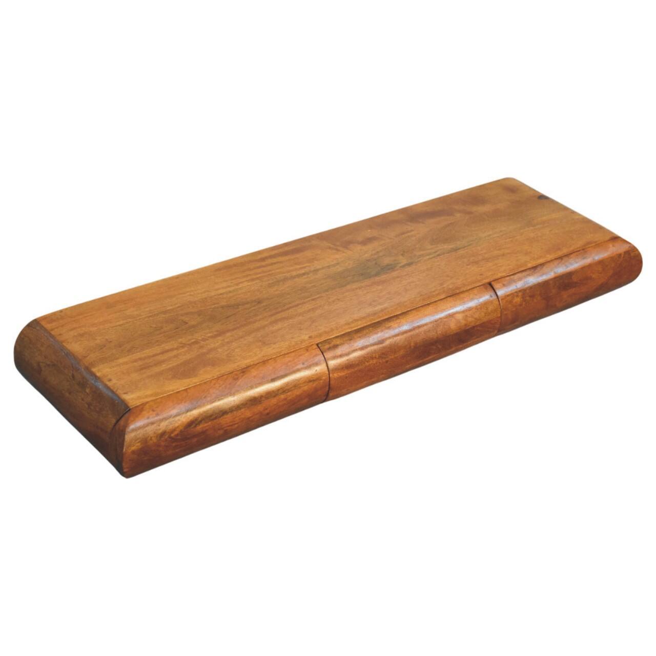Alt View 5. Artisan Furniture - Artisan Furniture Solid Wood Solis Wall-Mounted Console - Brown.