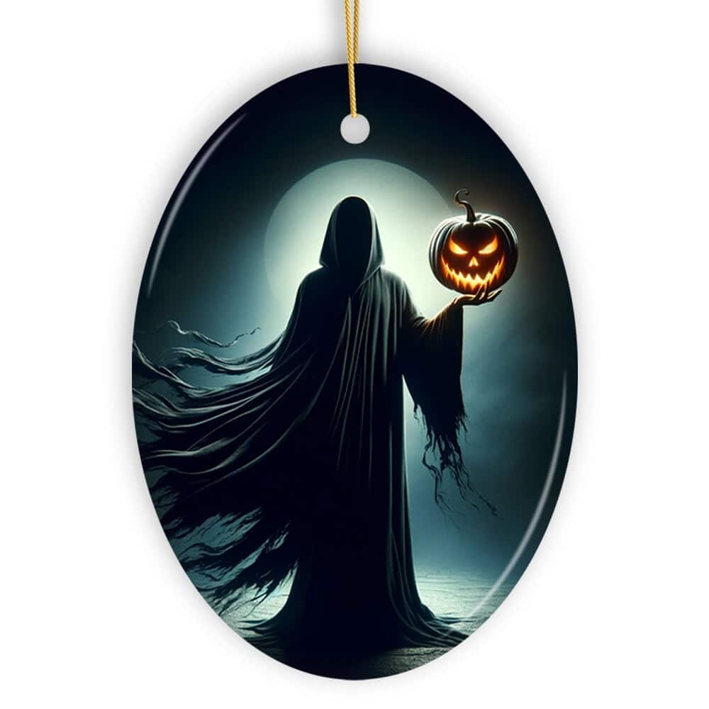 OrnamentallyYou - The Pumpkin Reaper Horror Ornament Halloween Tree Decoration - Multi-colored