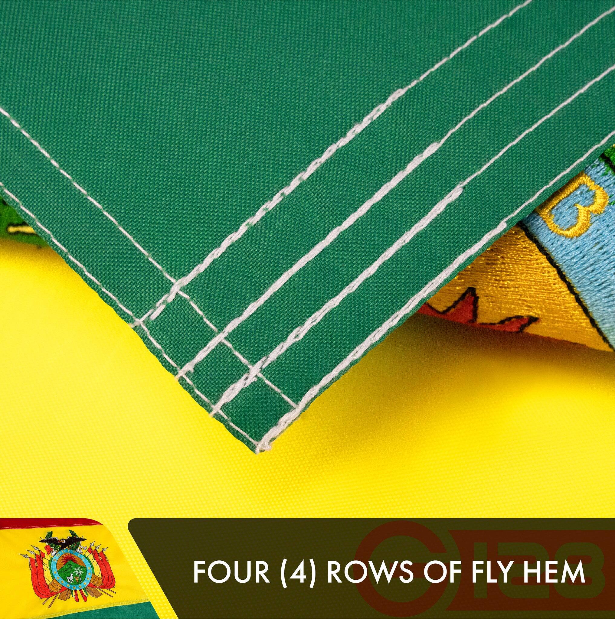 FOUR (4) ROWS OF FLY HEM