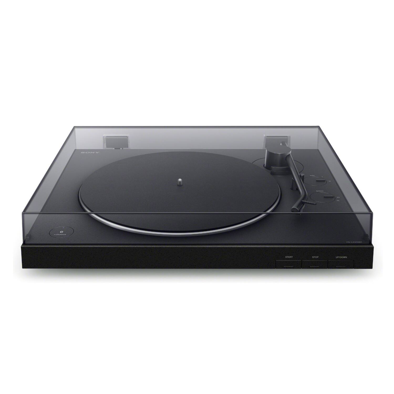 Angle. Sony - Sony PS-LX310BT Wireless Bluetooth Turntable with Vinyl Cleaning Bundle.
