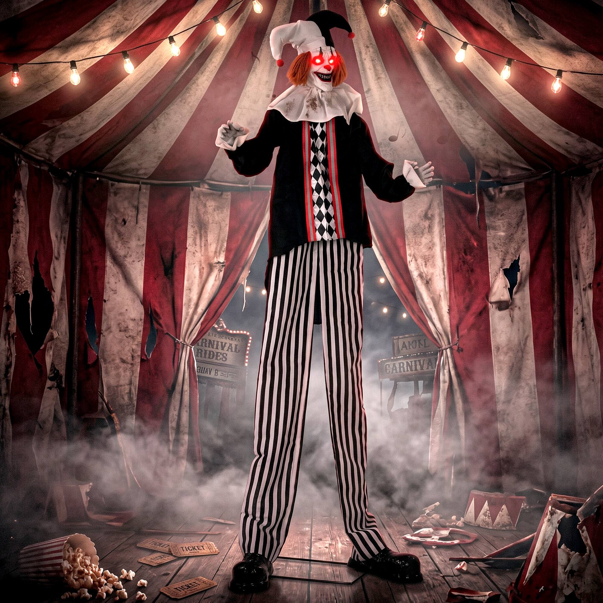 The text in the image reads: "CARNIVAL RIDES"