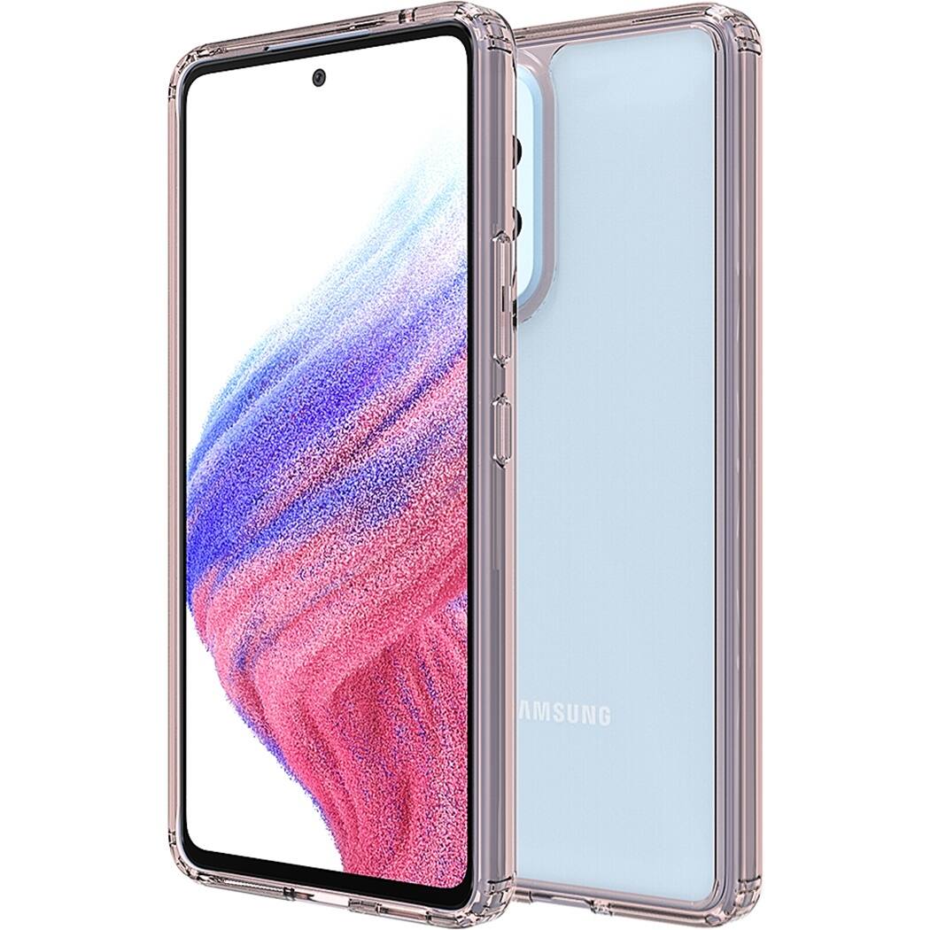 Alt View 12. SaharaCase - Hybrid-Flex Hard Shell Case for Samsung Galaxy A53 5G - Clear/Rose Gold.