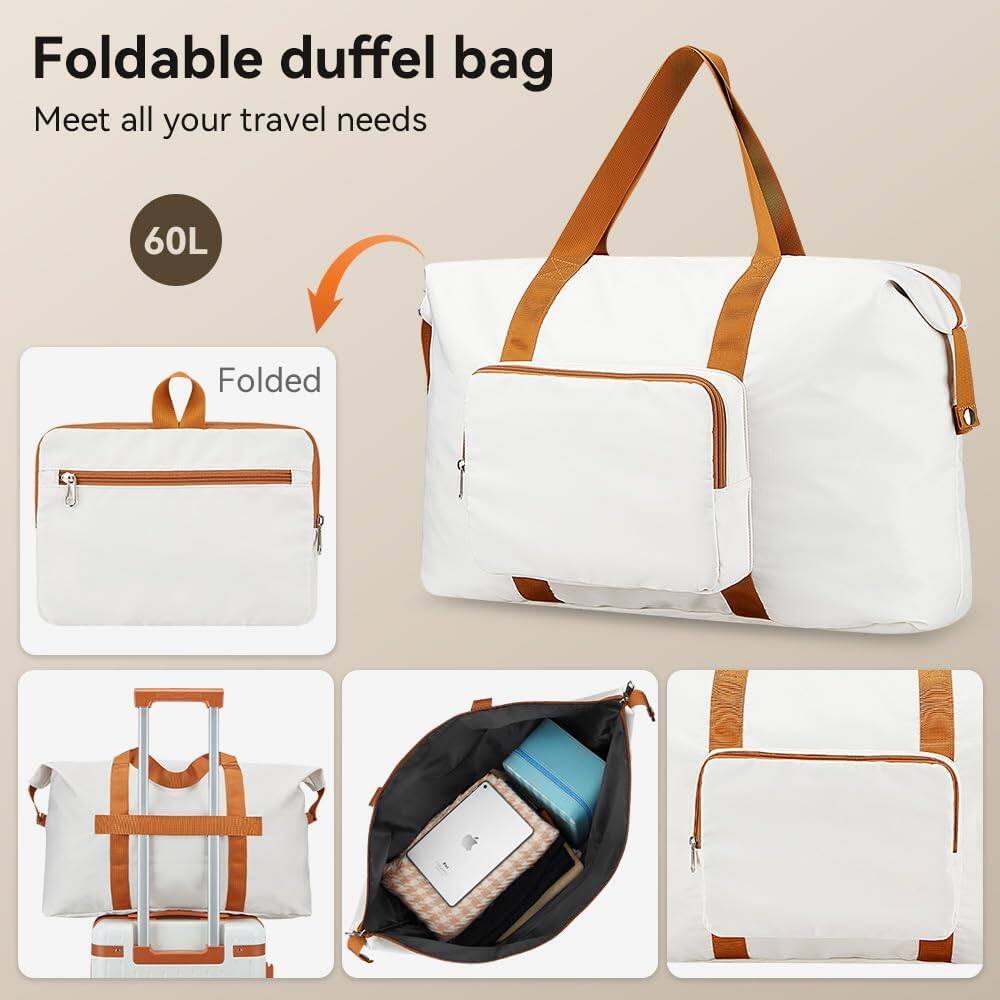 Foldable duffel bag  
Meet all your travel needs  
60L  
Folded