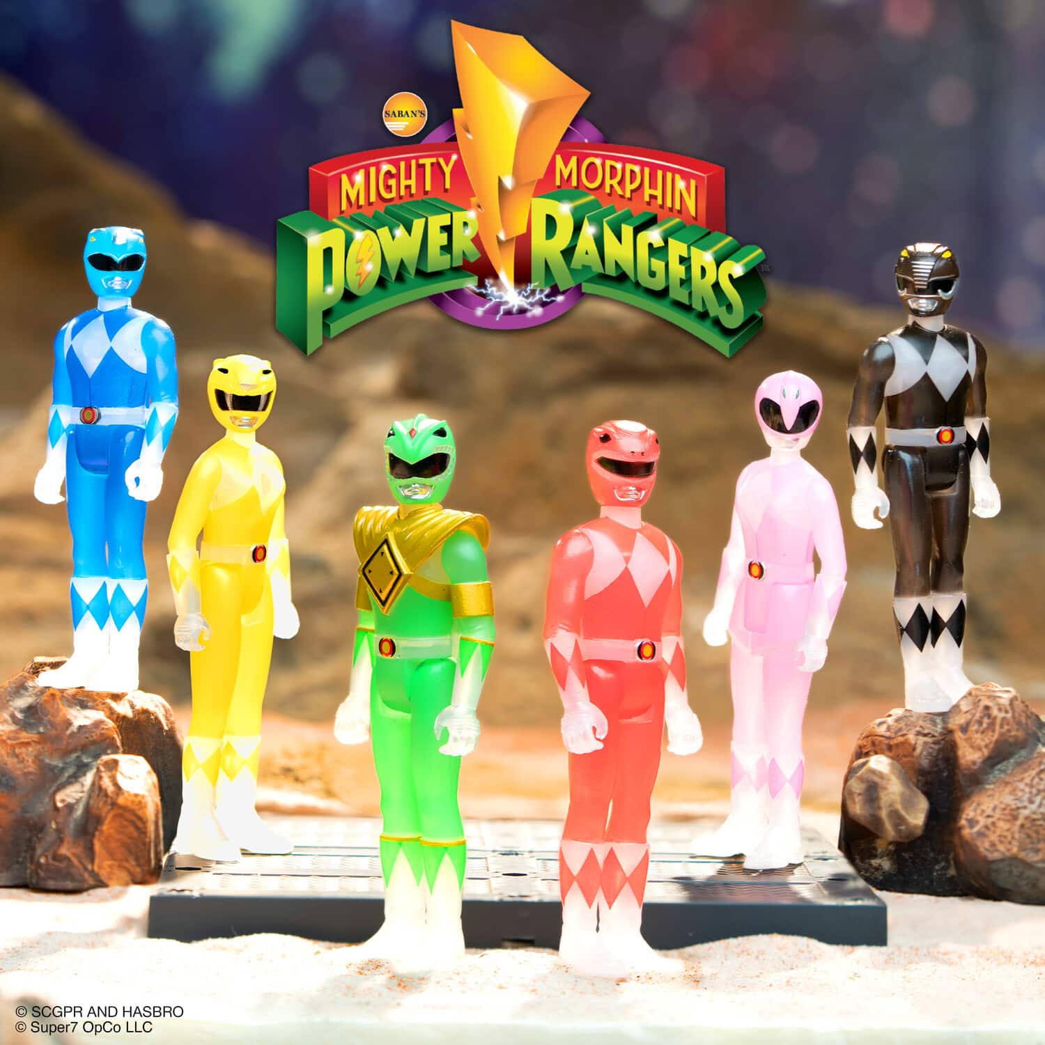 Super7 Mighty Morphin Power Rangers Reaction Blind Box Wv1 12pc