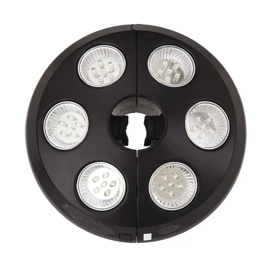 Mondawe 8 Round Umbrella Light 36 LED Lights Black MO VEGA L09 Best Buy mondawe-8-round-umbrella-light-36-led-lights-black-mo-vega-l09-best-buy