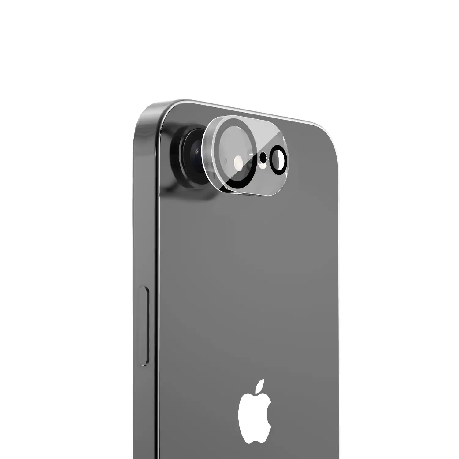 Front. BASELINE - baseline Tempered Glass Lens Protector for Apple iPhone 16e - Black - Clear.