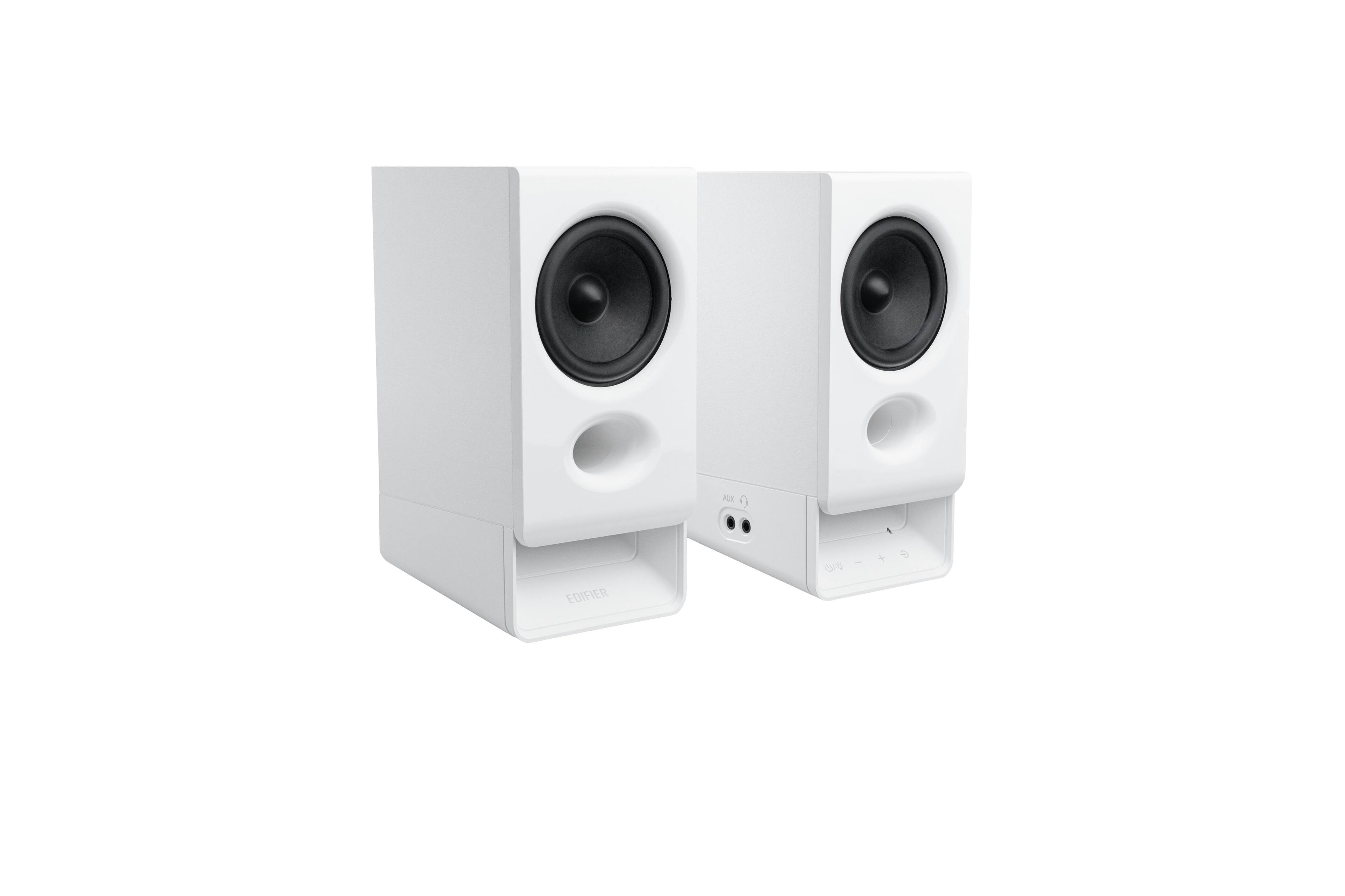 Back. Edifier - R20BT Bluetooth 6.0 Bookshelf Speakers (Pair) - White.