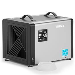 Yaufey - 70 Pints Commercial Dehumidifier up to 5,000 Sq. Ft. with Built-in Pump for Crawl space - Iron