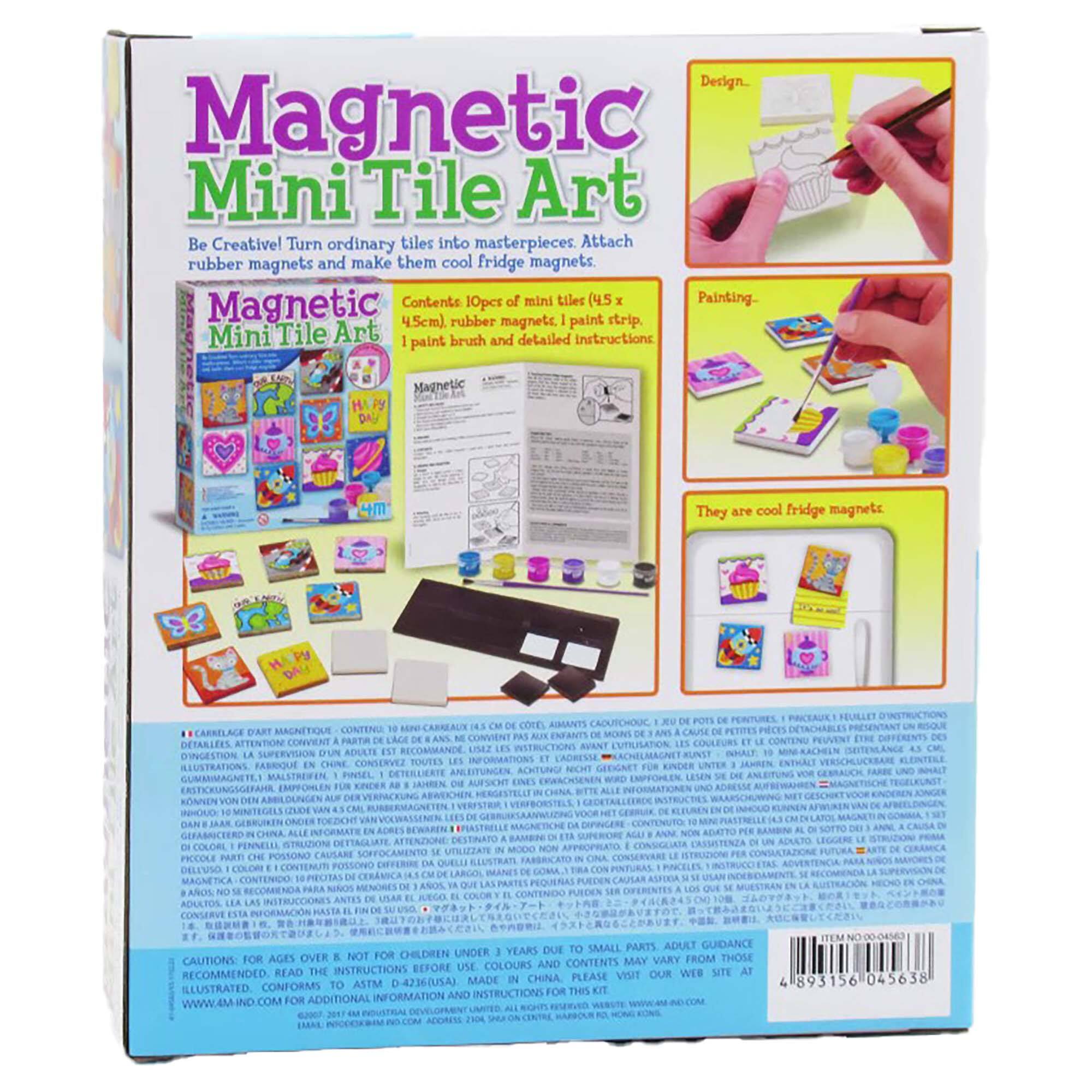 Design. Magnetic Mini Tile Art. Be creative. Turn ordinary tiles into masterpieces. Attach rubber magnets and make them cool fridge magnets. Magnetic Contents: 100 mini tiles (4.5 cm), rubber magnet paint strip, Mini Tile Art paintbrush and detailed instructions. Magnetic Mini Tile Art paintbrush and detailed instructions. Magnetic Mini Tile Art paintbrush and detailed instructions. Magnetic Mini Tile Art paintbrush and detailed instructions. Magnetic Mini Tile Art paintbrush and detailed instructions. Magnetic Mini Tile Art paintbrush and detailed instructions. Magnetic Mini Tile Art paintbrush and detailed instructions. Magnetic Mini Tile Art paintbrush and detailed instructions. Magnetic Mini Tile Art paintbrush and detailed instructions. Magnetic Mini Tile Art paintbrush and detailed instructions. Magnetic Mini Tile Art paintbrush and detailed instructions. Magnetic Mini Tile Art paintbrush and detailed instructions. Magnetic Mini Tile Art paintbrush and detailed instructions. Magnetic Mini Tile Art paintbrush and detailed instructions. Magnetic Mini Tile Art paintbrush and detailed instructions. Magnetic Mini Tile Art paintbrush and detailed instructions. Magnetic Mini Tile Art paintbrush and detailed instructions. Magnetic Mini Tile Art paintbrush and detailed instructions. Magnetic Mini Tile Art paintbrush and detailed instructions. Magnetic Mini Tile Art paintbrush and detailed instructions. Magnetic Mini Tile Art paintbrush and detailed instructions. Magnetic Mini Tile Art paintbrush and detailed instructions. Magnetic Mini Tile Art paintbrush and detailed instructions. Magnetic Mini Tile Art paintbrush and detailed instructions. Magnetic Mini Tile Art paintbrush and detailed instructions. Magnetic Mini Tile Art paintbrush and detailed instructions. Magnetic Mini Tile Art paintbrush and detailed instructions. Magnetic Mini Tile Art paintbrush and detailed instructions. Magnetic Mini Tile Art paintbrush and detailed instructions. Magnetic Mini Tile Art paintbrush and detailed instructions. Mag