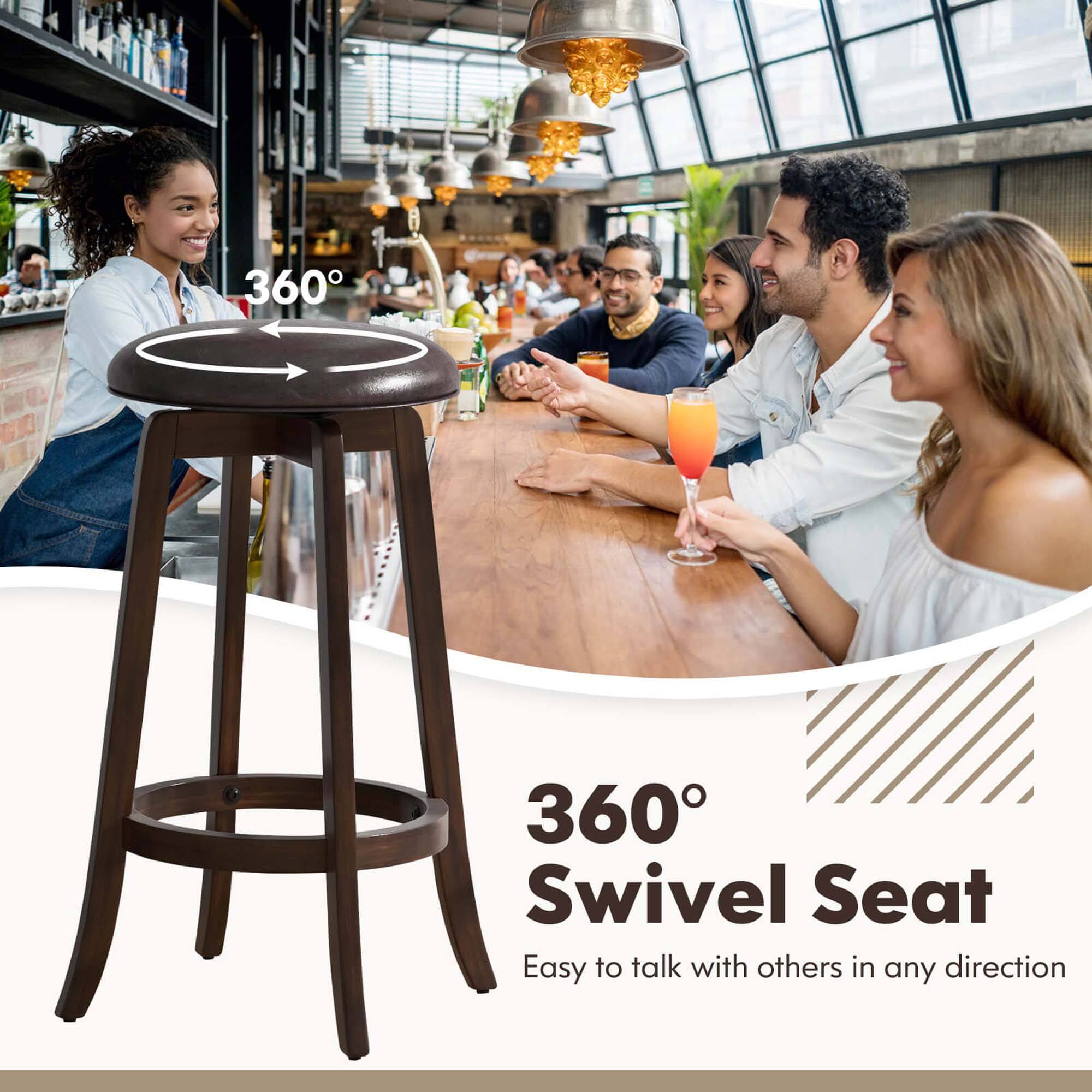 360 Swivel Seat: Easy to talk with others in any direction.