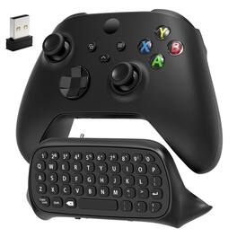 HM 1810 - For Series X/ One/one Elite One/2 Controller Wireless Gaming Chatpad Message Keypad With Usb Receiver - Black