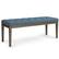 Front. Simpli Home - Waverly Tufted Ottoman Bench - Denim Blue.