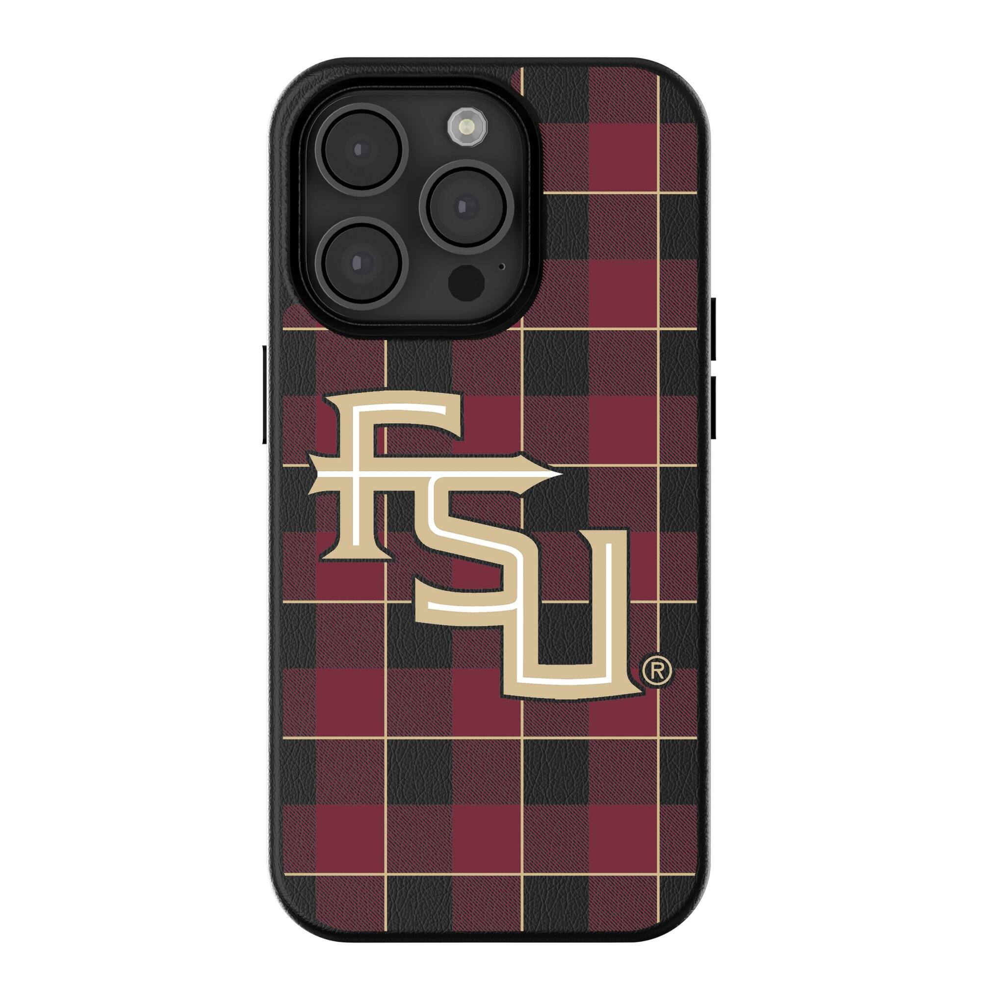 Keyscaper - NCAA - Florida State Seminoles Plaid Magnetic Bump iPhone Case - 16 Plus - Black price history on PriceWatchPro