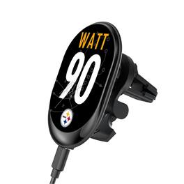 Keyscaper - T.J. Watt Pittsburgh Steelers Wireless Magnetic Car Charger - Black