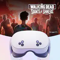 Meta - Quest 3S 128GB — The Walking Dead: Saints & Sinners Bundle — Dive into Virtual Reality - White - Front_Zoom