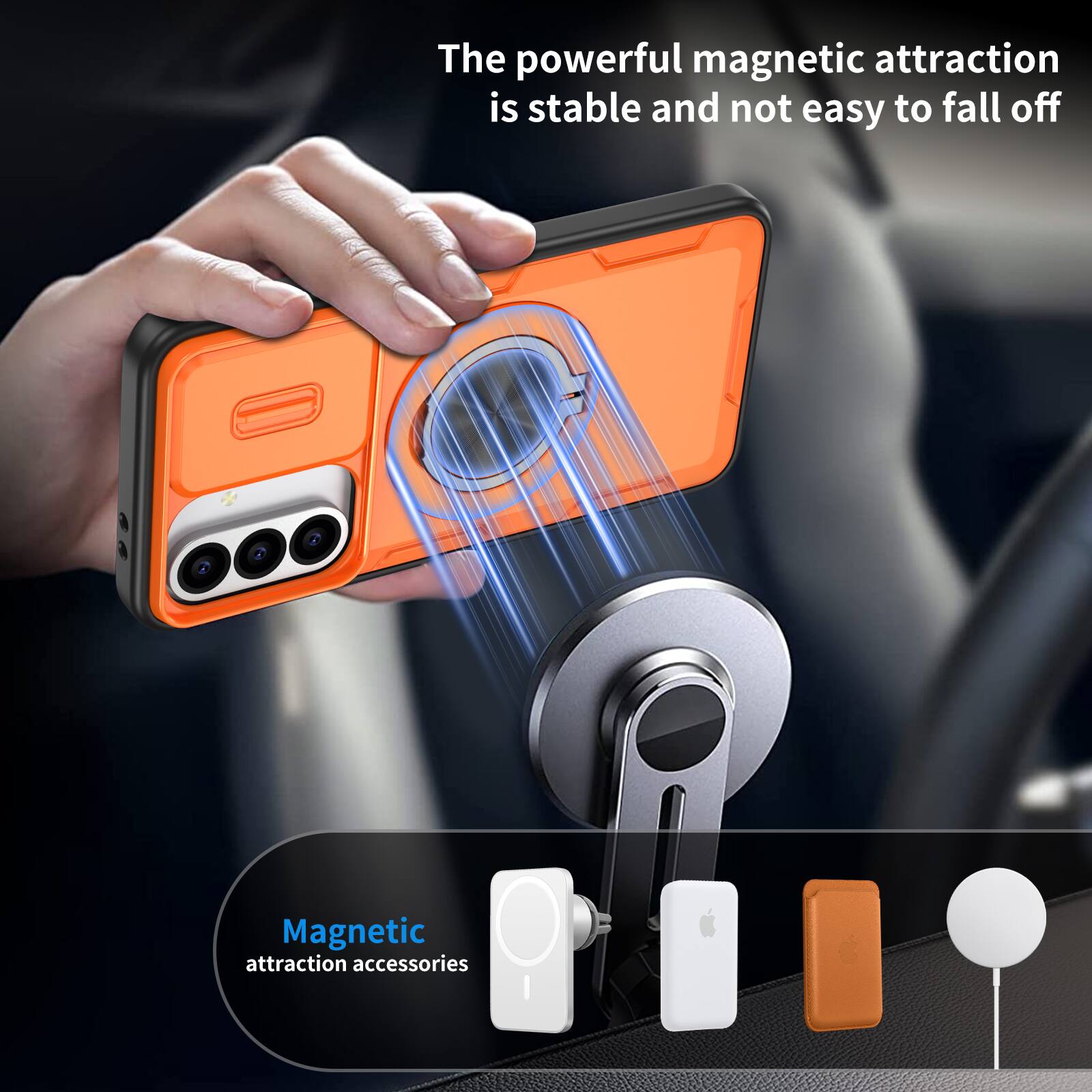 The powerful magnetic attraction is stable and not easy to fall off

Magnetic attraction accessories
