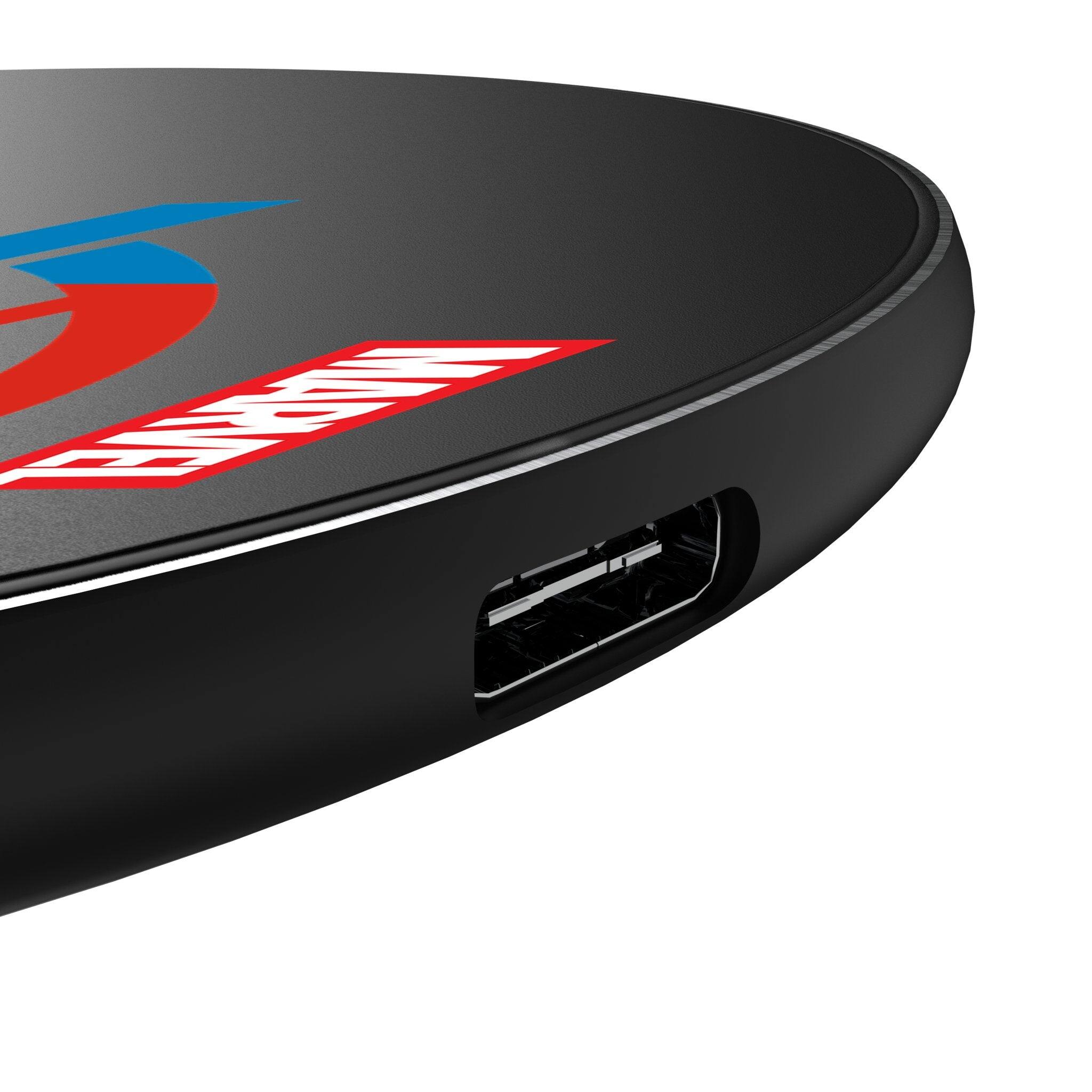 Left. Keyscaper - Marvel Sigil 15-Watt Wireless Charger - Sam Wilson Captain America.