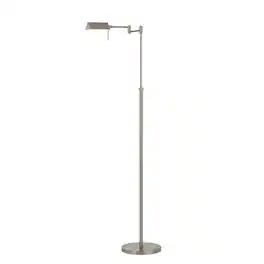 Manhattan Lane - 10W LED Adjustable Metal Floor Lamp with Swing Arm, Chrome