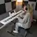 Alt View 1. Costway - Costway 88-Key Electric Piano Keyboard with Adjustable Stand Stool, Light-up Keys & Buttons - White.