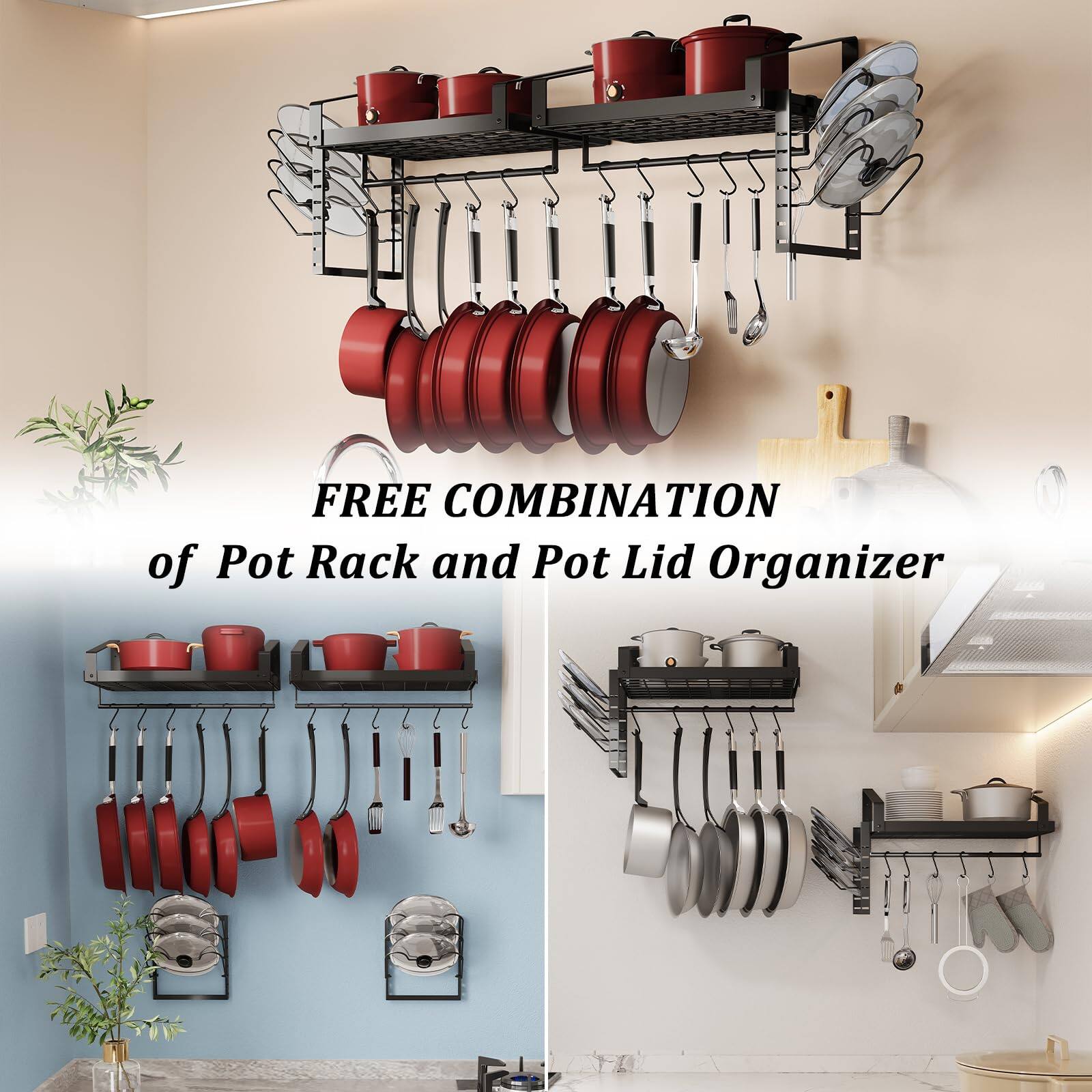 FREE COMBINATION of Pot Rack and Pot Lid Organizer