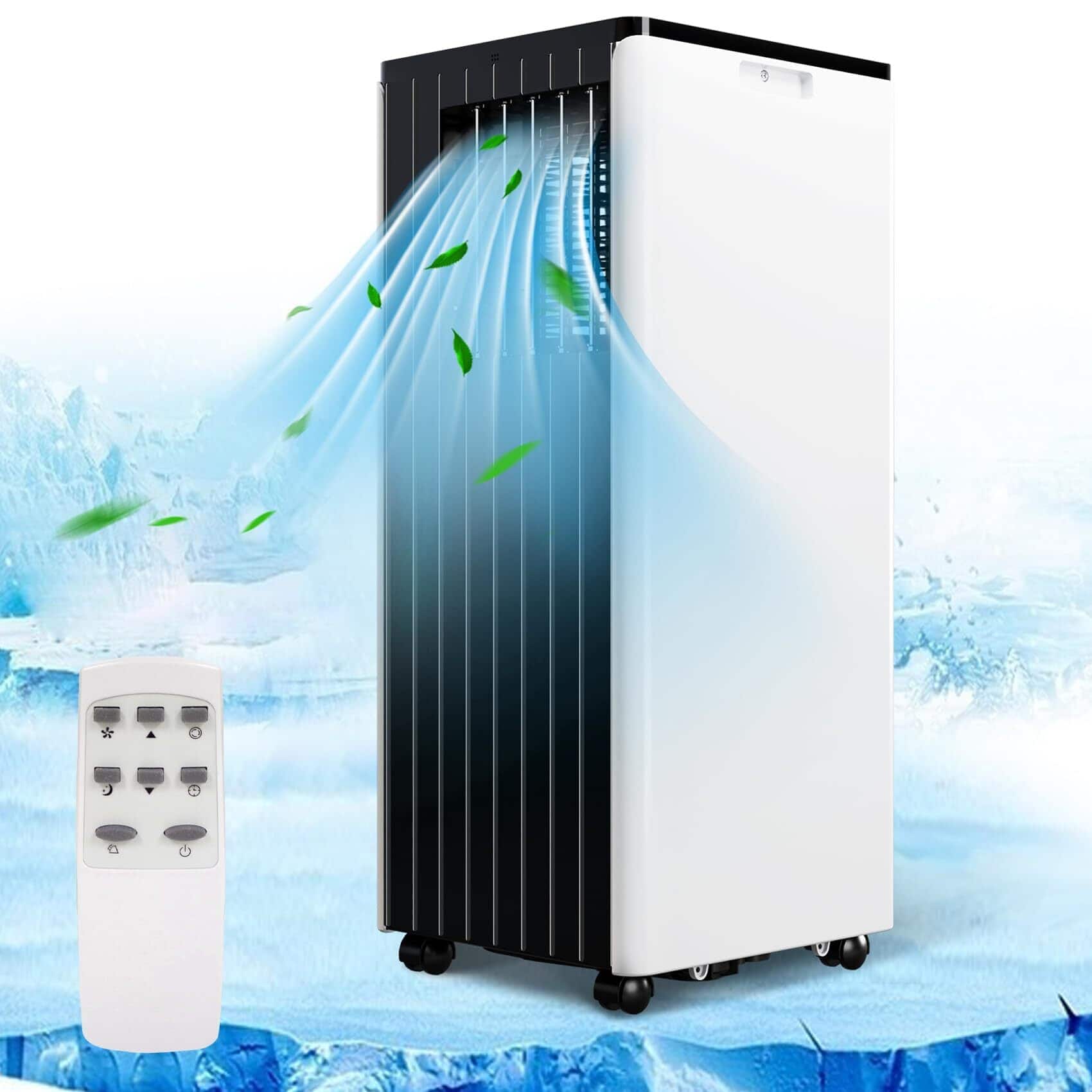 GARVEE - 8000 BTU Portable Air Conditioner - 3-in-1 Cool/Dehumidify/Fan for 350Sq.Ft w/ 24H Timer & Sleep Mode