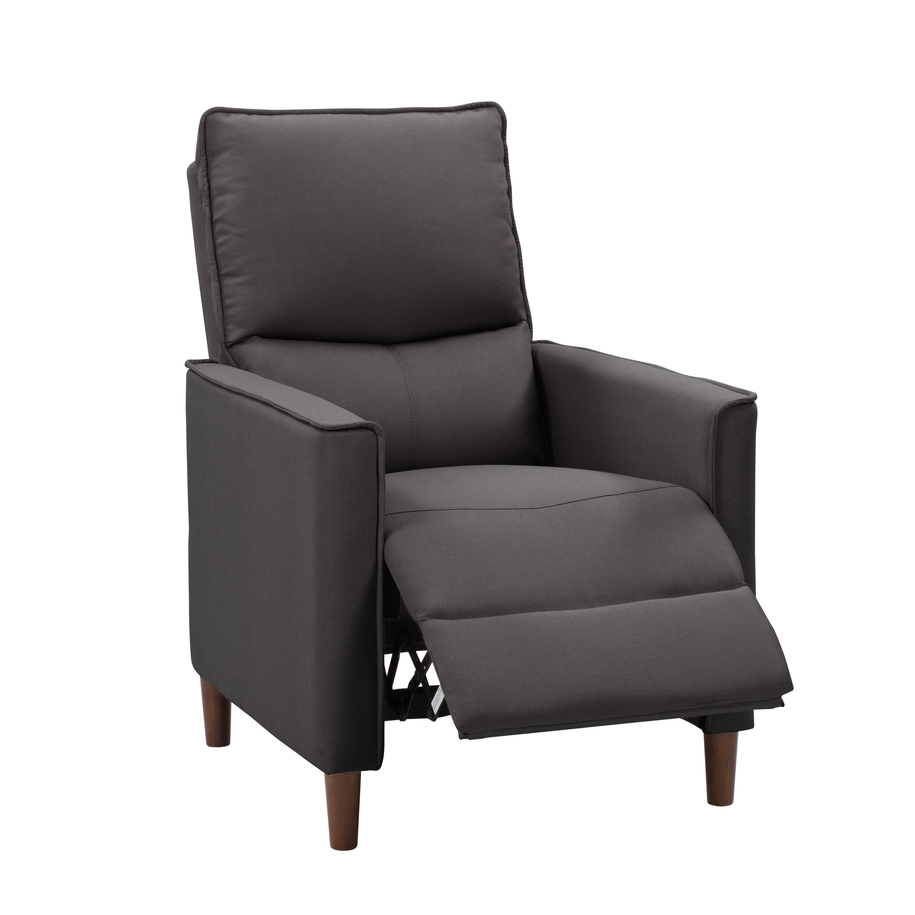 Alt View 11. CorLiving - Alder Manual Fabric Recliner - Dark Grey.