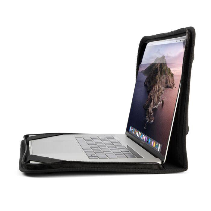 Back. Belkin - Always-On Laptop Case with Strap for 14" devices - Black.