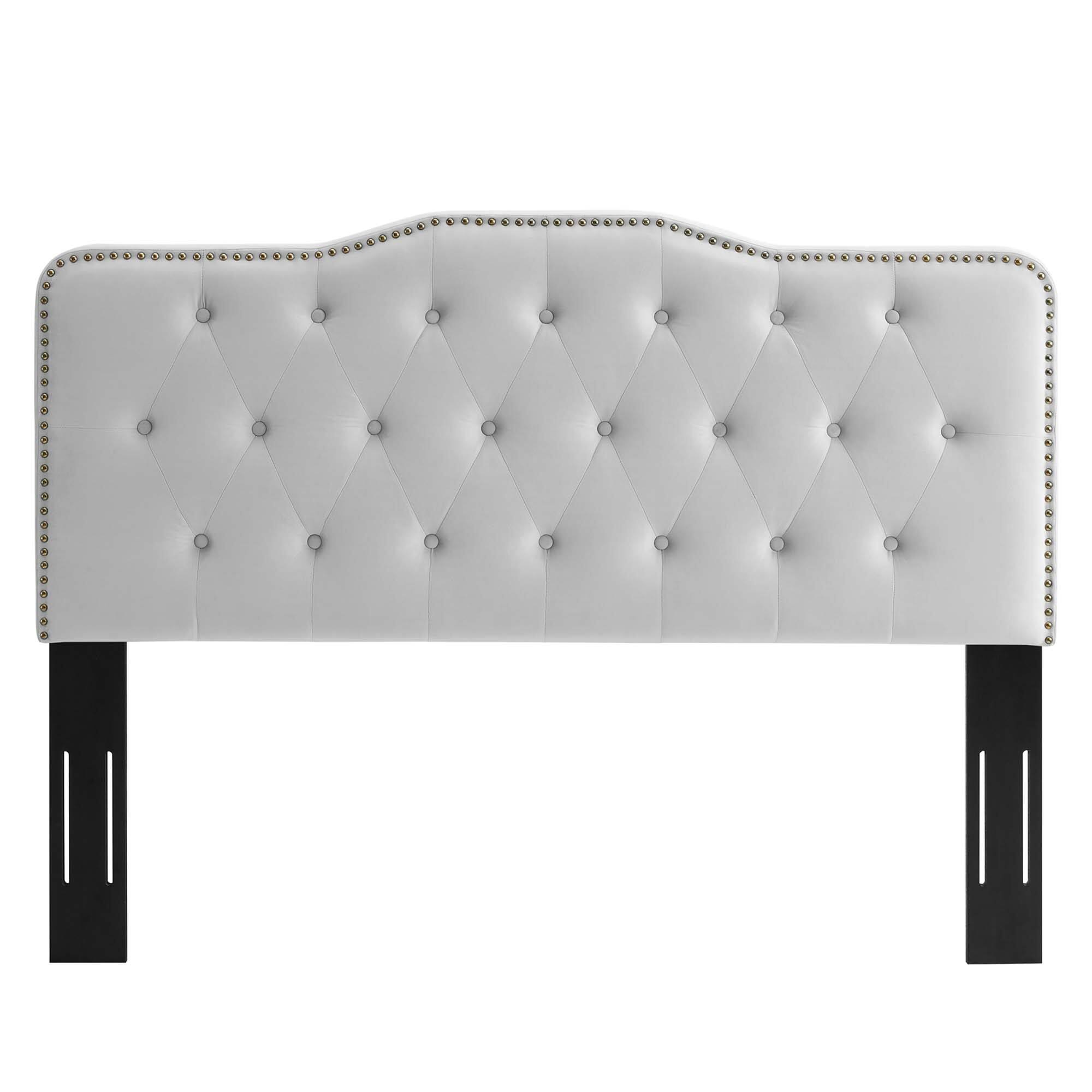 Alt View 1. Modway - Sophia Tufted Performance Velvet Twin Headboard by Modway - Gray.