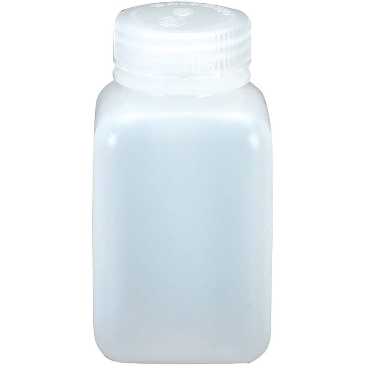 Nalgene - HDPE Wide Mouth Square Bottle - 8 oz. - White